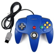 N64 Gaming Classic Controller, iNNEXT Retro N64 Wired Gaming Gamepad Controller Joystick for N64 System Home Video Game Console(Blue)