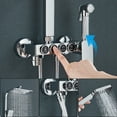 thumbnail image 6 of Chrome Shower Faucet Wall Mounted Shower System Outdoor Shower fixture Set, 6 of 7