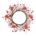 thumbnail image 1 of Front Door Wreath Berry Wreath Door Hanging Artificial Wreath for Holiday Window & Home Decoration Easter Wreath Easter Door Wreath Holiday Door Wreath Floral Wreath Decor Spring Wreath, 1 of 7