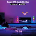 thumbnail image 2 of PENGXIANG Hexagon Lights Gaming Wall Panels - 12 Pack Hexagon LED Lights with APP and Remote Smart Modular RGB Panel Hex DIY Glide Expansion Shapes Lighting, 2 of 8
