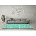 thumbnail image 3 of Ahgly Company Indoor Rectangle Abstract Light Blue Modern Area Rugs, 8' x 12', 3 of 4
