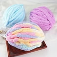 thumbnail image 2 of Xiao Hua Hilo de punto grueso color caqui de 250 g - 1 rollo, hilo de chenilla, hilo de crochet de terciopelo grueso, hilo de punto a mano para cojín de almohada suave y agradable para la piel, 2 of 5