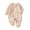 Pink, variant on Amzcrzy Baby Romper 0-9 Months Unisex Cotton Long Sleeve Baby Girl Clothes Button Tie Baby Boy Onesies Solid Color Newborn Infant Summer Romper