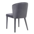 thumbnail image 4 of TOV Furniture Metropolitan 19.5" Transitional Velvet Dining Chair in Gray, 4 of 7