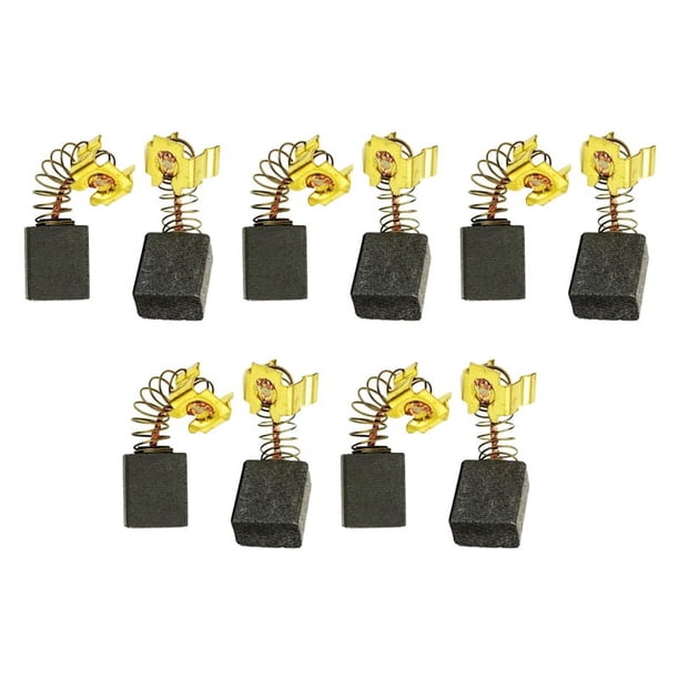 Juego de 5 pares de escobillas de carbón 195007-0 CB-407 HP2050 HR2475 JS8000 BO5030, pieza de repuesto para herramienta eléctrica