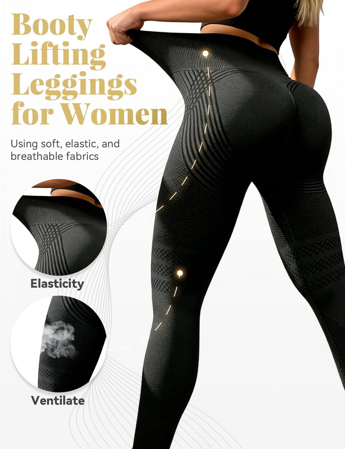 Ionix Labs Leggings - Anti Cellulite 3D Resistance Band Leggings For Women Compression, Butt Lifting Tummy, Gym Workout Control Yoga Pants,Ionix 6D Cellulite-Reducing Leggings,Ionix Leggings