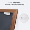 thumbnail image 6 of GODCHAR Framed Tempered Glass Bathroom Vanity Rectangular Mirror 72"x36", Brown, 6 of 6