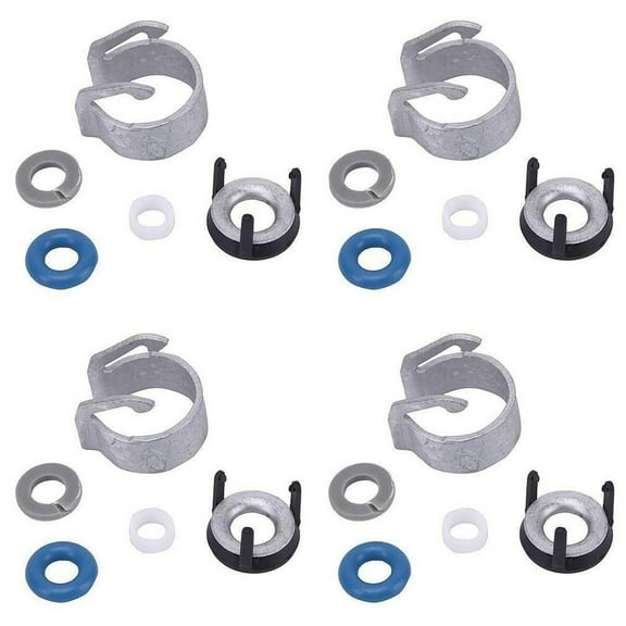 4 Sets of Fuel Injector O-ring Seals Repair Kits for OE 06H998907A, for Volkswagen and Audi Models