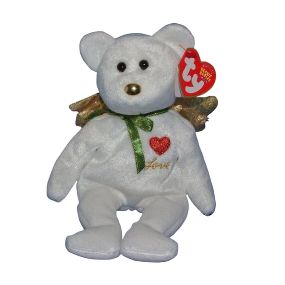 Ty Beanie Baby: Gift the Bear - Love | Stuffed Animal | MWMT's