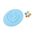 thumbnail image 2 of Juque de equilibrio de balanceo para niños, Juguete de actividad al aire libre en interiores de tablero con 5 bolas de entrenamiento sensorial para Azul claro, 2 of 8