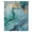Teal Green Sky Blue Mist Blue, variant on Teal Marble Sheer Curtains 84 Inches Long, Impressionist Ink Painted Abstract Light Filering Curtains, Breathable Simi Curtain Privacy Drapes for Living Room Bedroom Lightweight Window Treatment