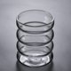 thumbnail image 2 of Vasos de vidrio vintage creativos, cristalería transparente ondulada, vasos para agua, café helado, vasos de entretenimiento para agua, leche, cerveza, jugo, copas de vino, decoración de cafetería., 2 of 8