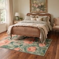 thumbnail image 5 of GENIMO 2'x6' Runner Rug, Machine Washable Non Slip Low Pile Hallway Runner Rug for Kitchen Laundry Room, Modern Floral, Sage Blush, 5 of 5