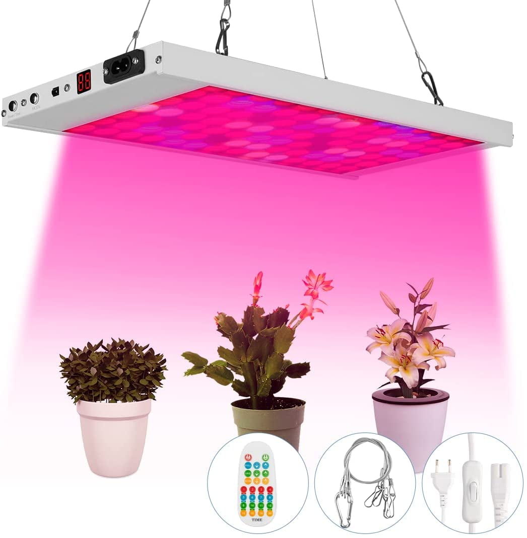 Plants Greenhouse Indoor Lamp Panel Hydroponic Flower Plant LED Grow Light 