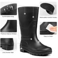 thumbnail image 3 of MeMoride Men's Waterproof Rain Boots Mid Calf Rubber Boots for Fishing Farming Gardening, 3 of 6