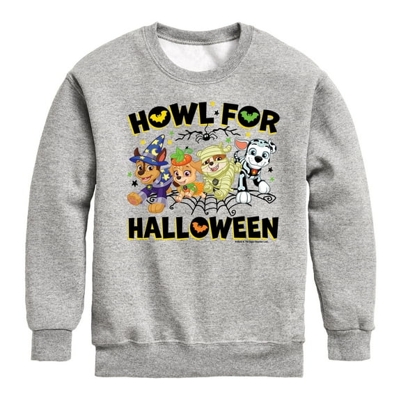 Paw Patrol - Howl For Halloween - Toddler And Youth Crewneck Fleece Sweatshirt