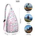 thumbnail image 2 of Beachcomber Sling Backpack - Spiral Seashell & Tropical Design Crossbody Bag, Lightweight Durable Pack with Layered Storage for Essentials, 2 of 4