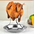 thumbnail image 4 of Soporte para asador de diseño compacto, para asar diversas aves de corral, cocción uniforme, asador de pollo vertical, perfecto para aventuras de cocina al aire libre, base de acero inoxidable de, 4 of 5