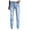 Light Blue, variant on Womens Boyfriend Jeans Distressed Casual Ripped Jeans High Waist Straight Leg Denim Pants Dark Blue XXL