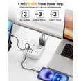 thumbnail image 3 of Travel Power Strip Beeiker PD45W USB-C con 6 puertos USB y 3 enchufes, 3 of 9