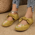 thumbnail image 2 of Womens Shoes,Casual Shoes Embroidered Easy On for Everyday Wear Comfortable Flat Casual Shoes for Casual Outfits,Shoes for Women,Yellow,7.5, 2 of 9