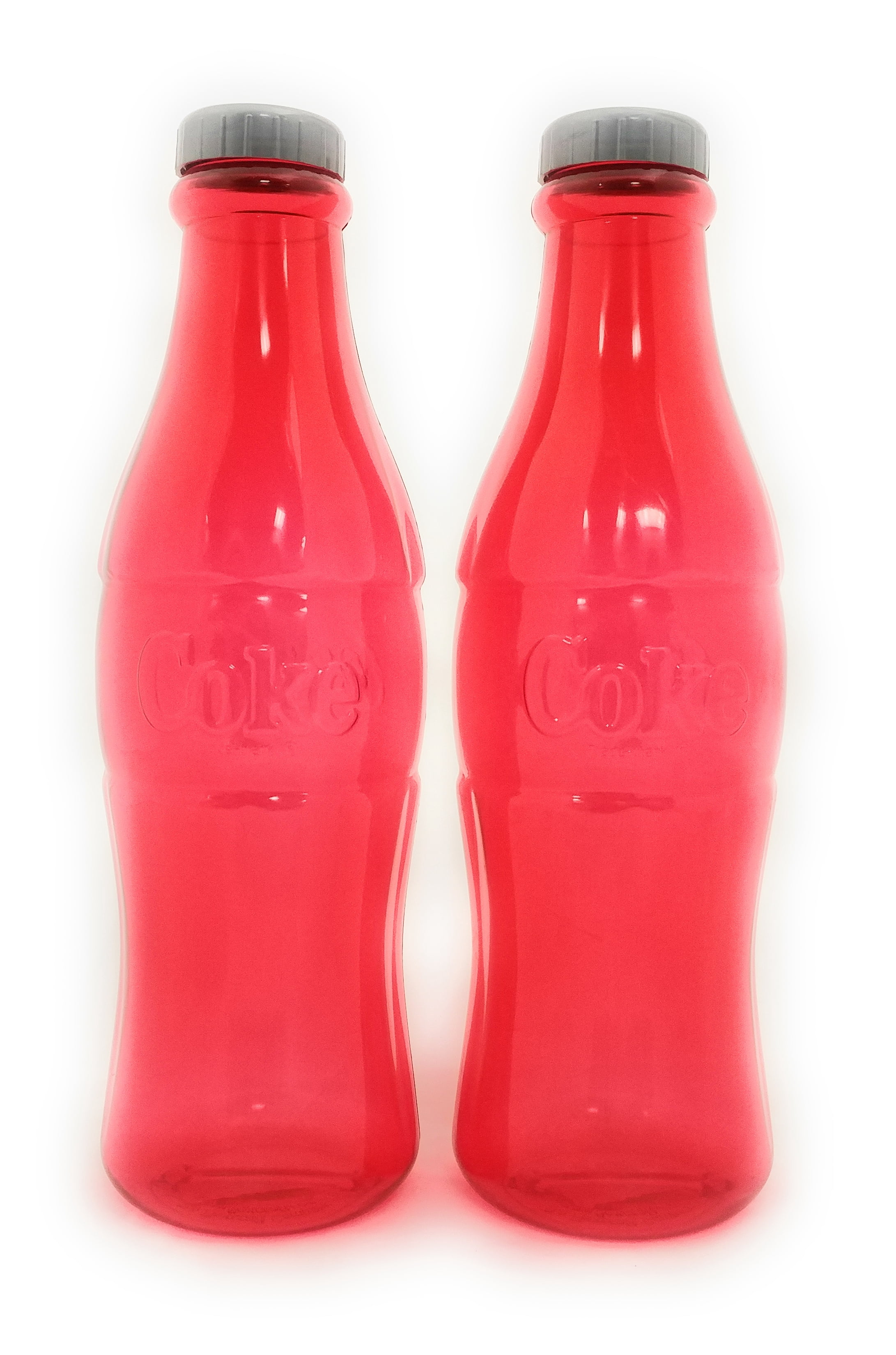 Coca-Cola Coke Bottle Bank - 2 Pack Saving Coins, Paper Money, Adults or Children 12 inch Coin Bank