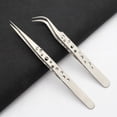 thumbnail image 2 of Electronics Industria l Tweezer Anti Static Curved Straight Tip Precision Force>, 2 of 8