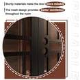 thumbnail image 5 of 72" X 80" Prehung door Universal/Reversible Hinging Surface Mount Steel Security Door With Perforated Metal Screen Without Lock, 5 of 5