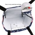 thumbnail image 6 of FORMRS Womens Canvas Tote Bag with Zipper Inner Pocket Shoulder Handbag, Blue Fireworks Pattern, 6 of 7