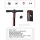 thumbnail image 4 of Soidarity Bisagra para bicicleta, abrazadera, placa de palanca, accesorios modificados, abrazaderas C resistentes universales, pieza de hebilla, accesorio Ciclismo Rojo Soidarity OD024307-02, 4 of 6