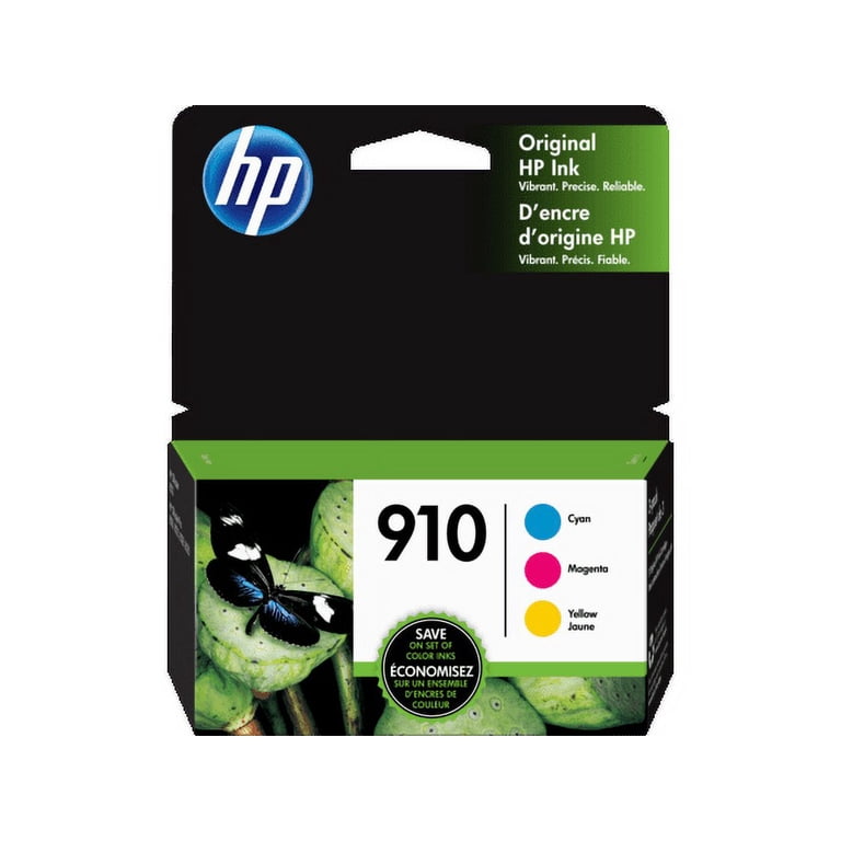 HP 910 Standard Yield Ink Cartridge 3/Pack, Cyan/Magenta/Yellow