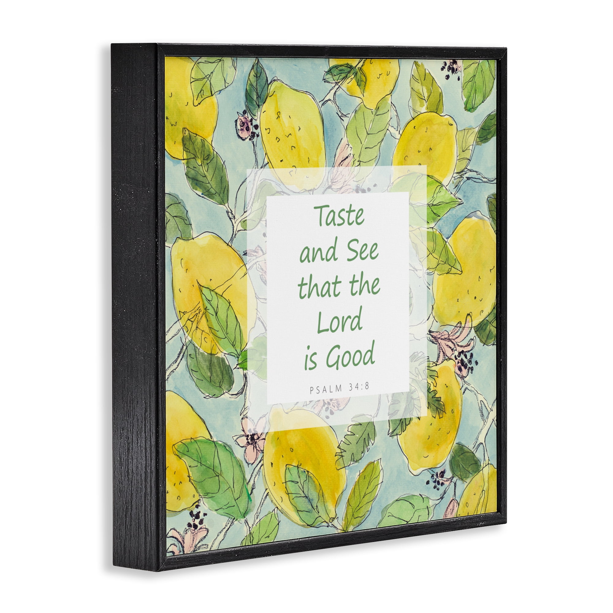Stupell Industries Taste & See Lord Is Good Black Framed Giclee Art, design by Lanie Loreth