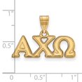 thumbnail image 2 of 925 Sterling Silver With GP LogoArt Alpha Chi Omega Medium Pendant; for Adults and Teens; for Women and Men, 2 of 2