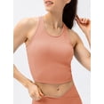 thumbnail image 4 of Camisetas sin mangas de yoga para mujer con sujetador incorporado Crop Sports, 4 of 8