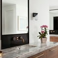 thumbnail image 5 of Claxy Matte Black Wall Sconce with Raindrop Frosted Glass Shade, 5 of 6