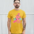 thumbnail image 3 of Tee Hunt We Will Overcome T-Shirt Ribbon Breast Cancer Awareness Men's Tee, Yellow, 3X-Large, 3 of 5
