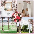 thumbnail image 2 of 8 Pack 8 FT Flower Garland Artificial Pink Rose Vine, Fake Flower Hanging Rose Ivy for Weddings Birthday Party Home Garden Craft Art Decorations, 2 of 8