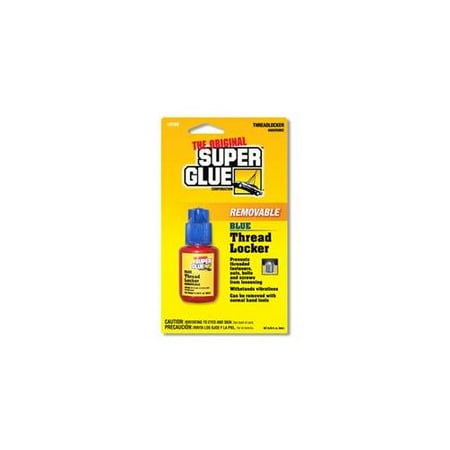 Super Glue Corp. 15190-12 Thread Locker Removable Blue- Pack of 12