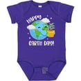 thumbnail image 3 of Inktastic Happy Earth Day Cute Smiling Planet Earth with Tree Boys or Girls Baby Bodysuit, 3 of 5