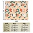 thumbnail image 6 of LNWH Santa Hat Snowman Christmas Pattern Throw Blanket, Flannel Sofa Blankets for All Seasons, 40"x30", 6 of 8