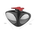 thumbnail image 3 of Universal 360° Rotatable Car Blind Spot Mirror - Left Side, 75x55x60mm, Black Plastic Wide Angle Auxiliary Rearview Mirror for Safe Parking & Enhanced Driving Visibility, Easy 1-Minute Installation, 3 of 6