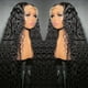 thumbnail image 2 of Peluca de cabello humano de onda profunda para mujeres negras, pelo rizado con malla Frontal 13x6, sin pegamento, HD, transparente, 13x4, 2 of 3