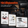 thumbnail image 2 of Auger Motor, Induction Fan Kit, Fire Burn Pot and Hot Rod Ignitor for Traeger and Pit Boss Wood Pellet Grill Parts Replacement, 2 of 9