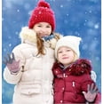 thumbnail image 3 of Guantes de invierno JAMW para niños 2 pares colores negro y rosa, 3 of 5