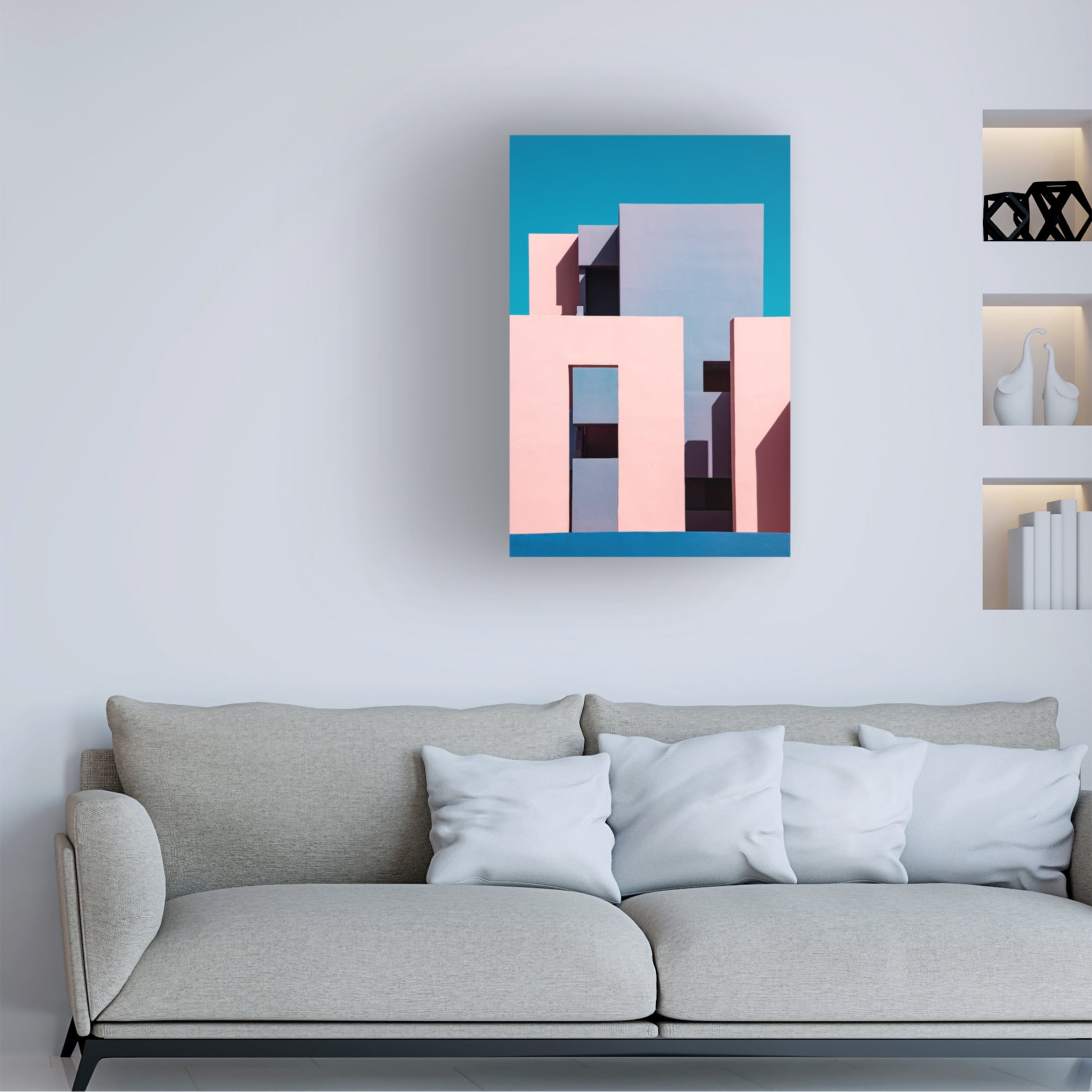 Trademark Fine Art Linda Wride Muralla Roja 1 Canvas Wall Art
