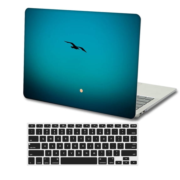 KSK KAISHEK Hard Shell Only Compatible Old MacBook Air 13"( No Touch, 2017 - 2010) + Black Keyboard Cover Model A1369/A1466, No USB-C QLXL0678