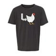 thumbnail image 2 of Guess what? Chicken butt Kids T-shirts, Funny Kids Shirts, Youth Graphic Tees - Charcoal MH200YFUN S5 XL, 2 of 3