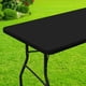 thumbnail image 1 of Mantel Smiry, impermeable, elástico, ajustable, para mesa de 4 pies, negro, 1 of 9