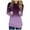 Purple, variant on Women Fall Hoodies Women's Printing Hooded Loose Long Sleeve Tops Casual Sweatshirt