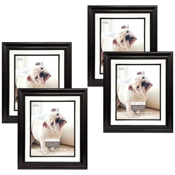 Studio Decor Bronze Scoop Frame With Mat, Home Collection, 4 Pack